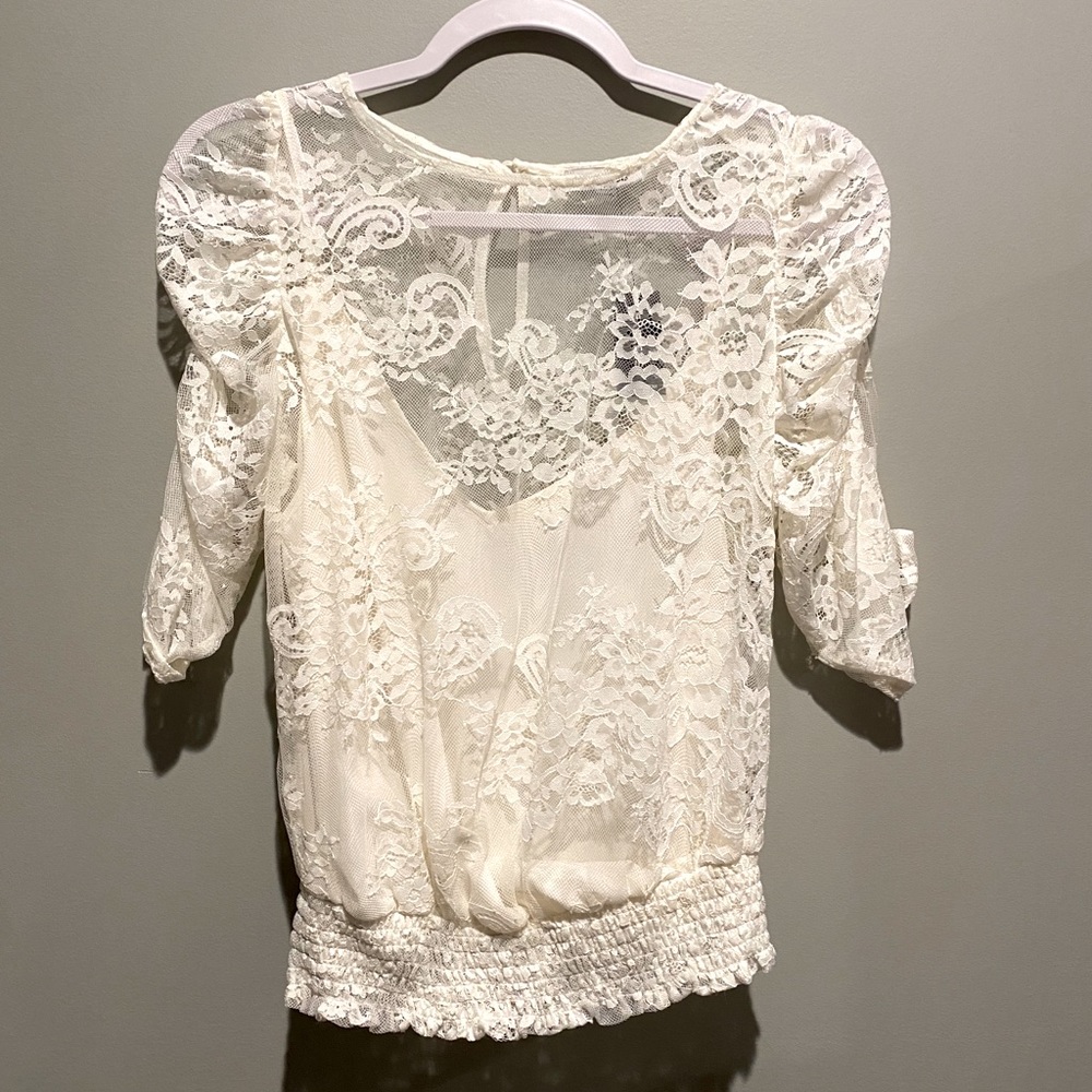 EXPRESS!!! Love Lace Top